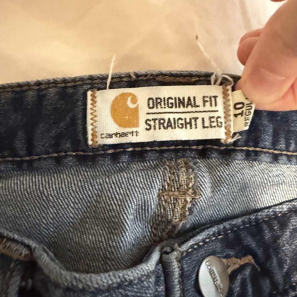 Carhartt Original Fit Straight Leg Jeans Women's Size 10 Regular 32x30 - Picture 3 of 7